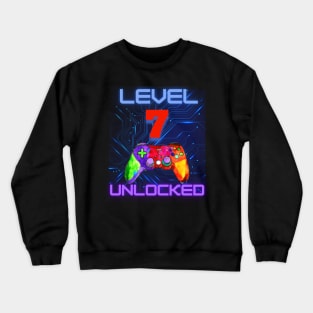 Level Unlocked Ultimate Gamer Graphic “7” Crewneck Sweatshirt